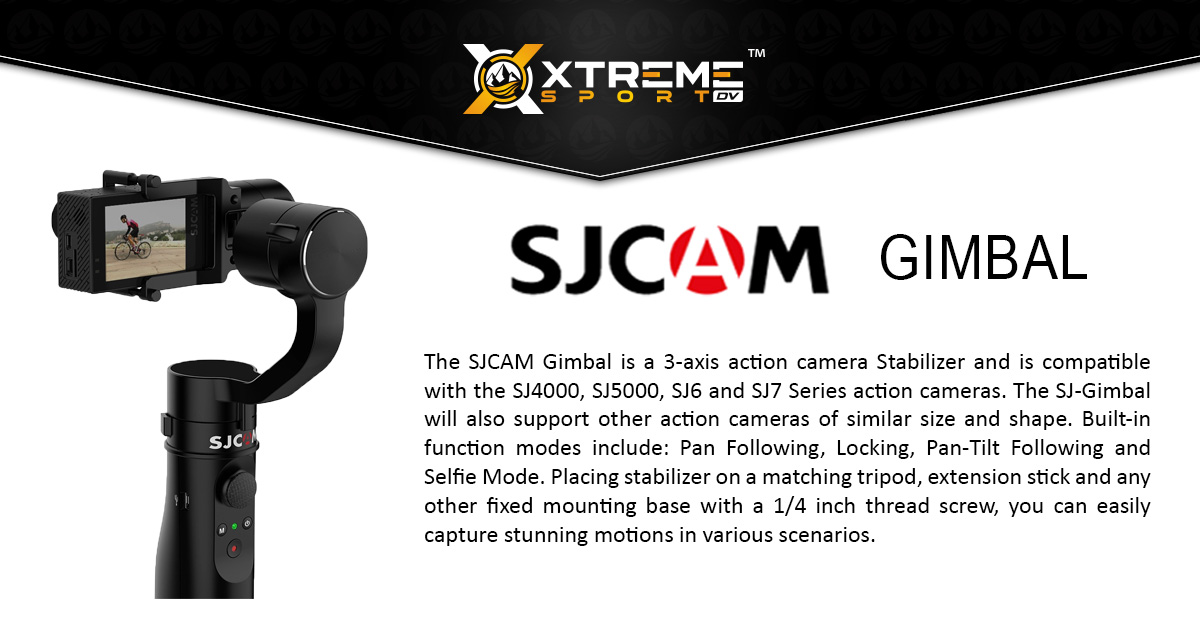 SJCAM Gimbal 3-Axis Action Camera Stabilizer • Xtreme Sport DV | Canada